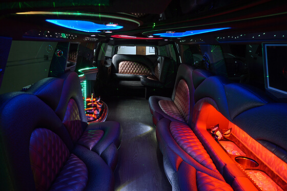 Limousine with leather