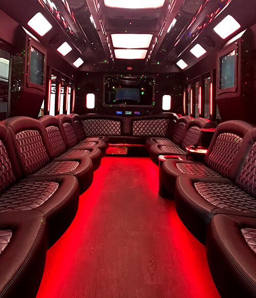 Modern party bus Virginia Beach